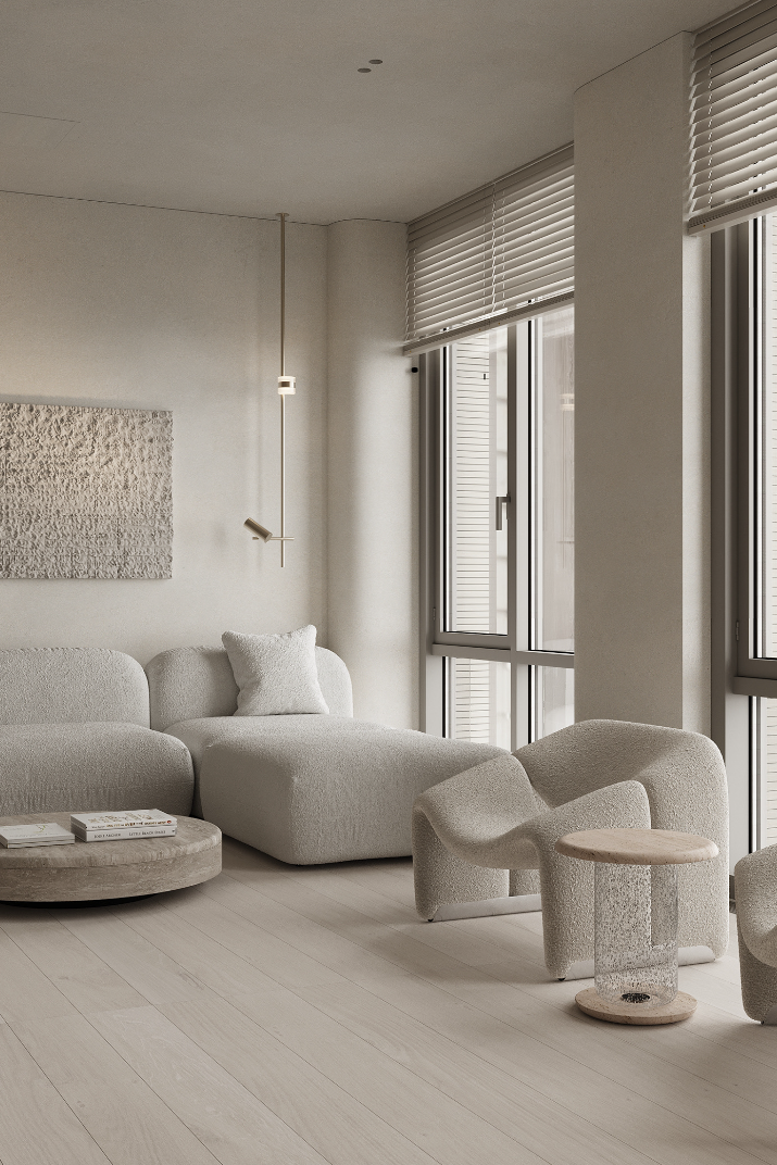 96㎡ 奶油侘寂风-2