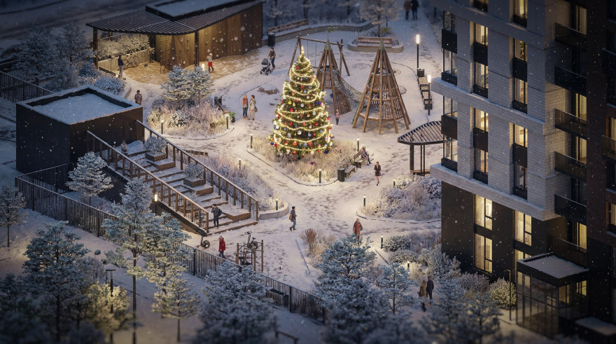 ЖК Шервуд小区环境整治丨俄罗斯巴尔瑙尔丨未明确体现-18