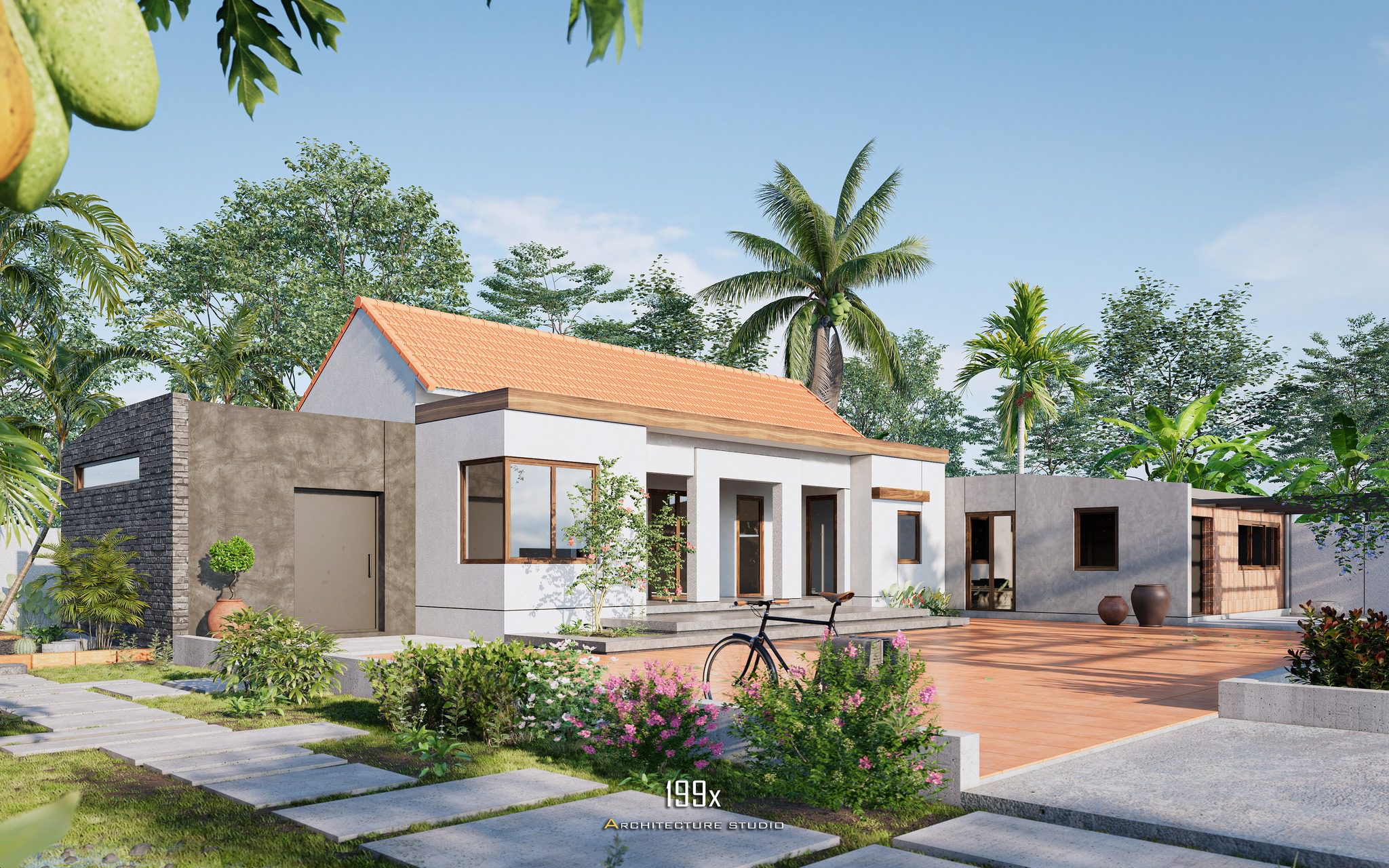 草图大师房屋外部模型丨My Hong Vu-11