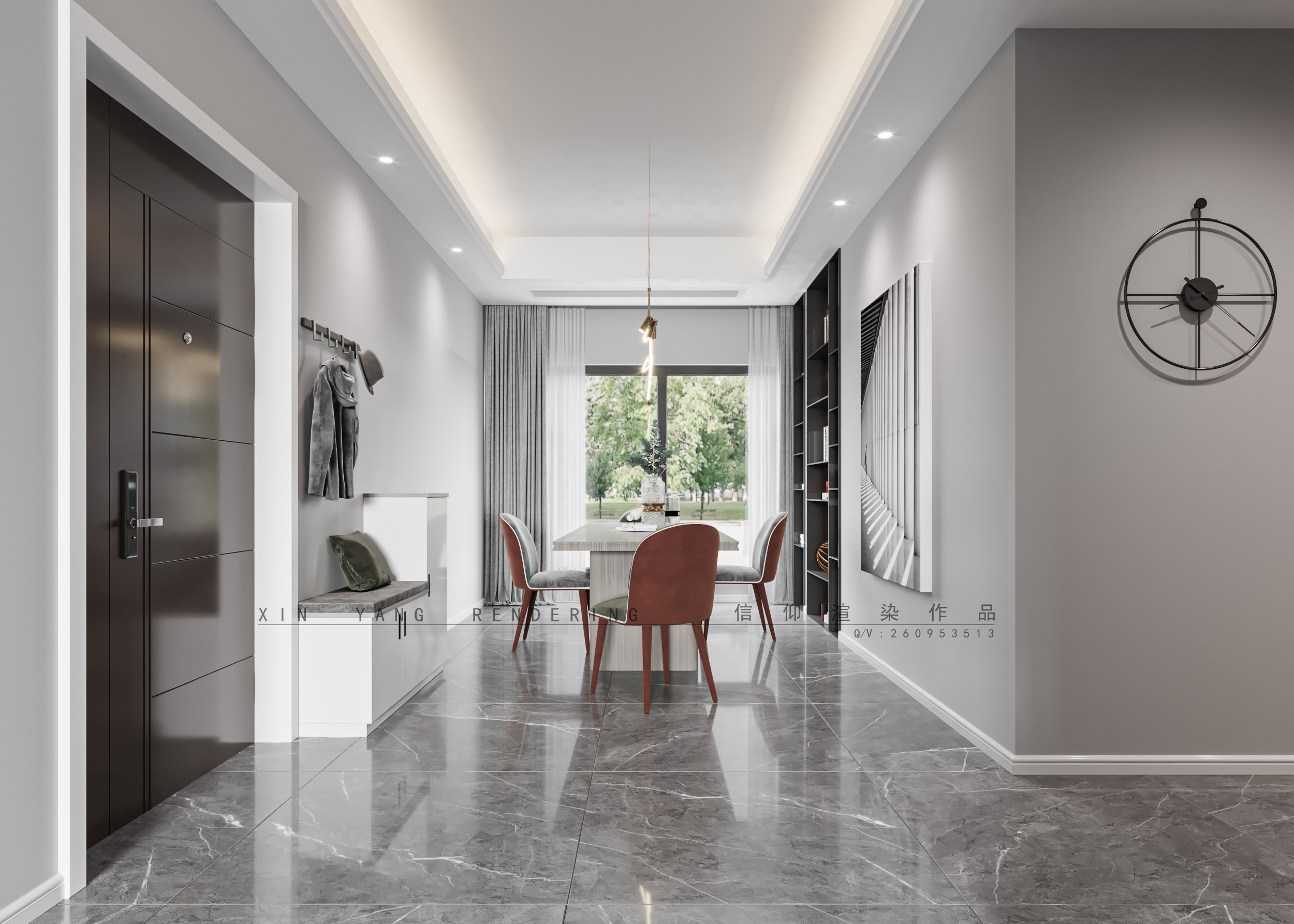 现代日常风格效果图设计-7