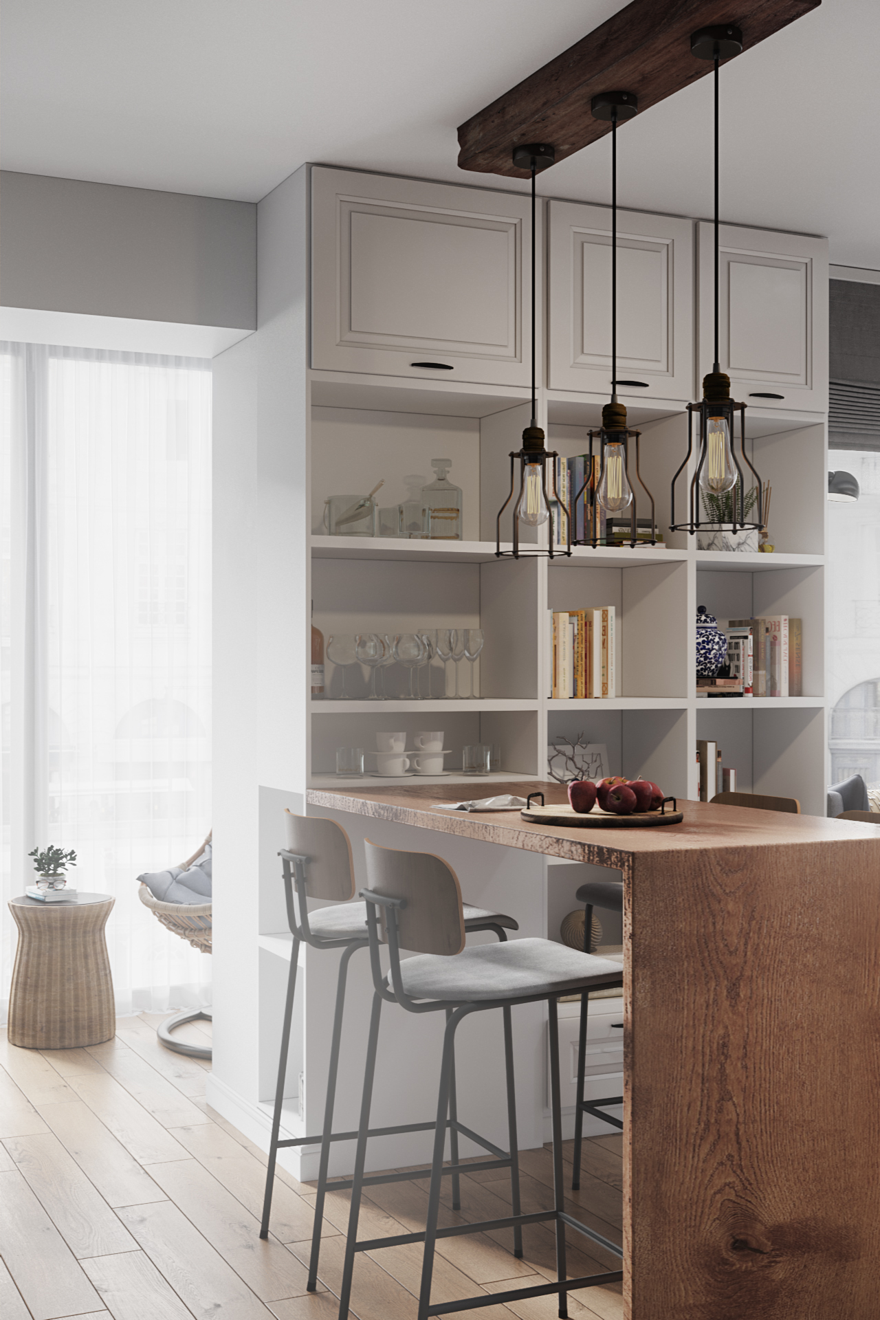 Visualization a small flat for Design studio 25Ideas-9