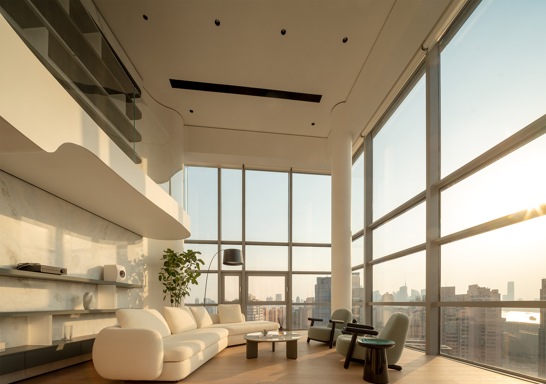 黄浦江边顶层复式丨中国黄浦丨木梵设计-24