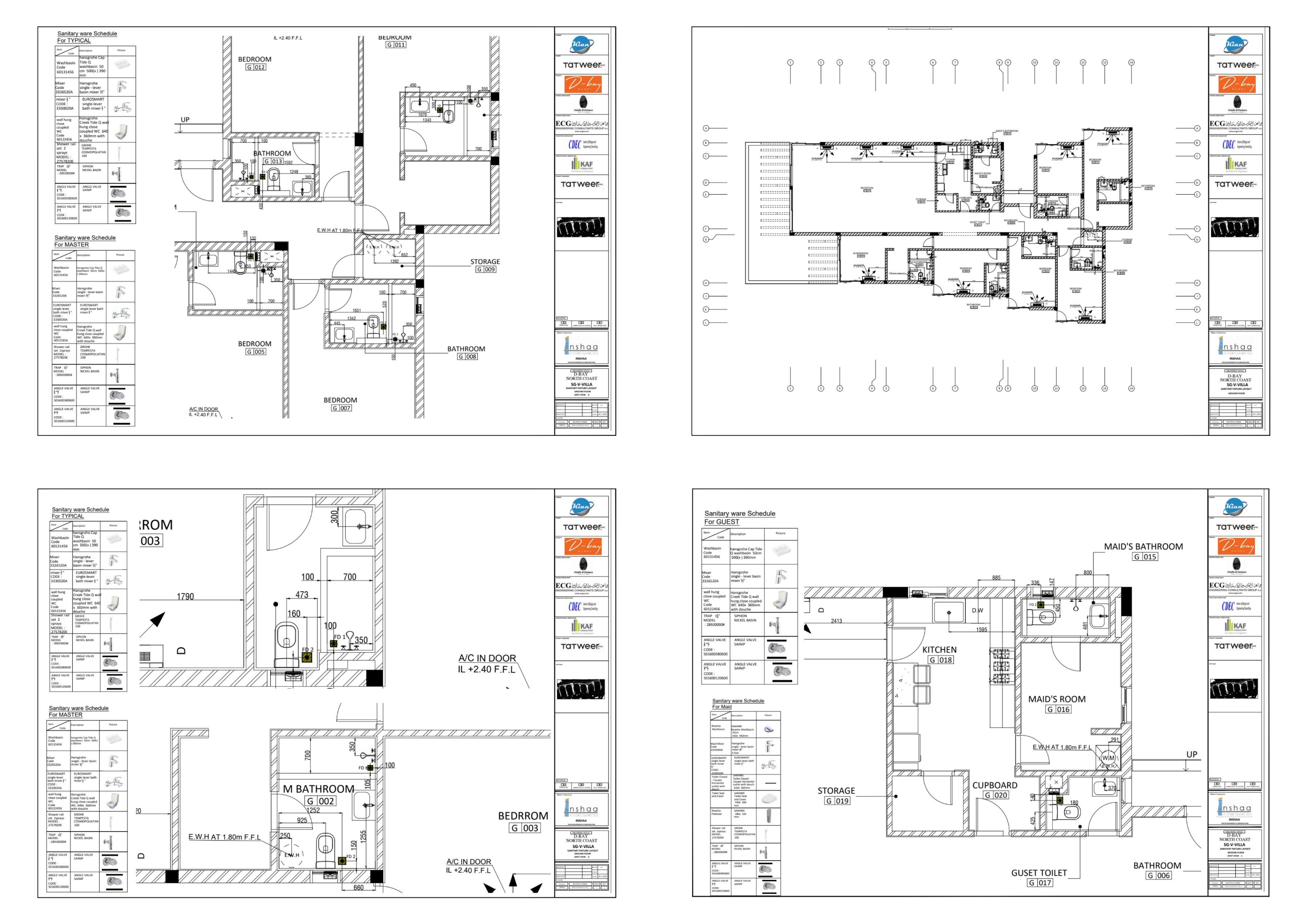 D  Bay卫生洁具建筑施工图相关项目-7