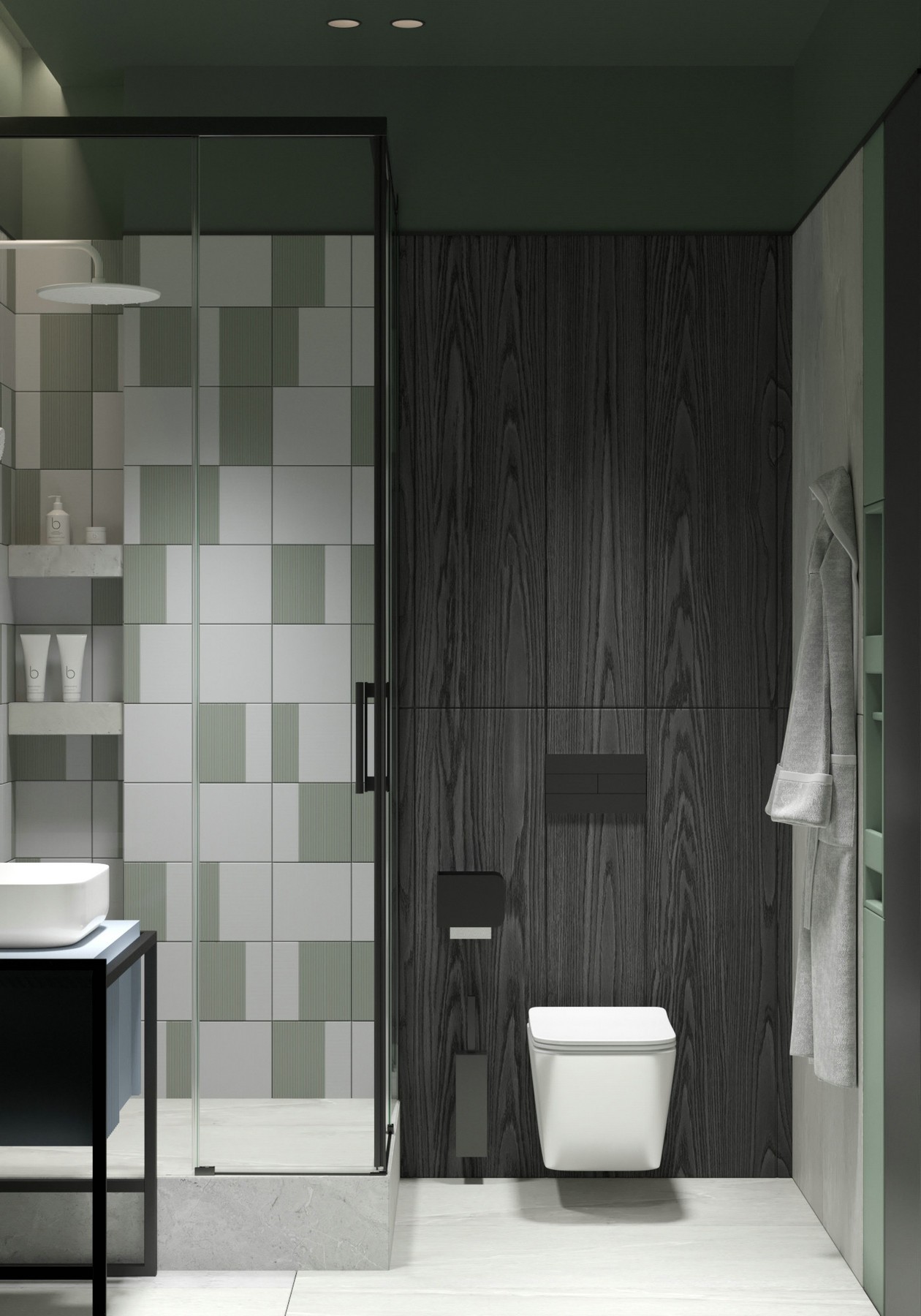 原木与绿色清新惬意居住空间-38