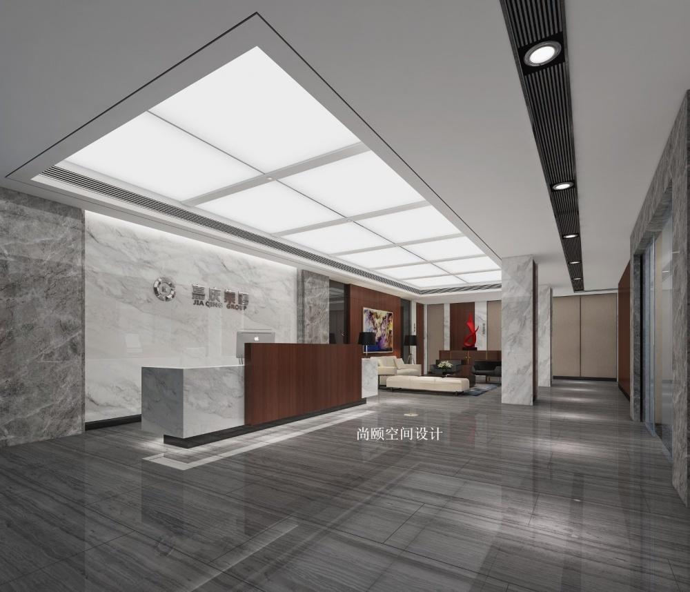 新中式风格办公室设计，彰显大气与高档-0