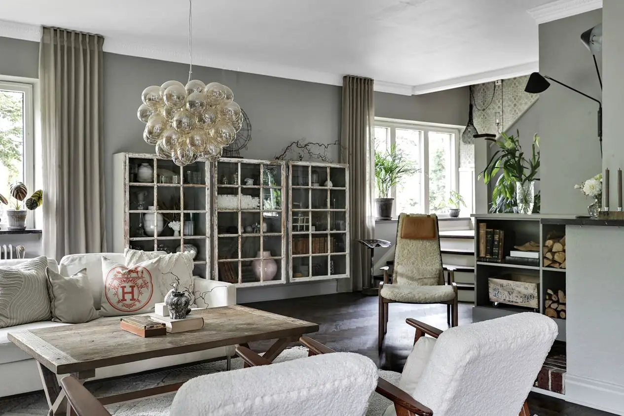 30 年代瑞典风格魅力之家,绿意盎然 garden house-9