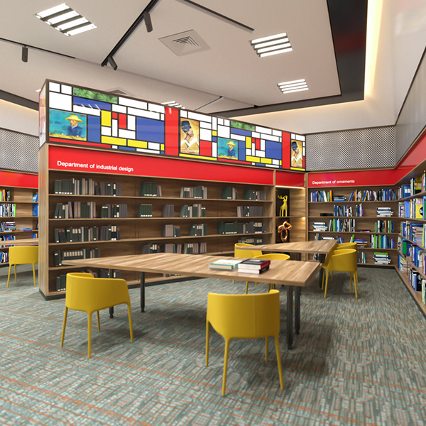 应用艺术学院图书馆空间设计-8