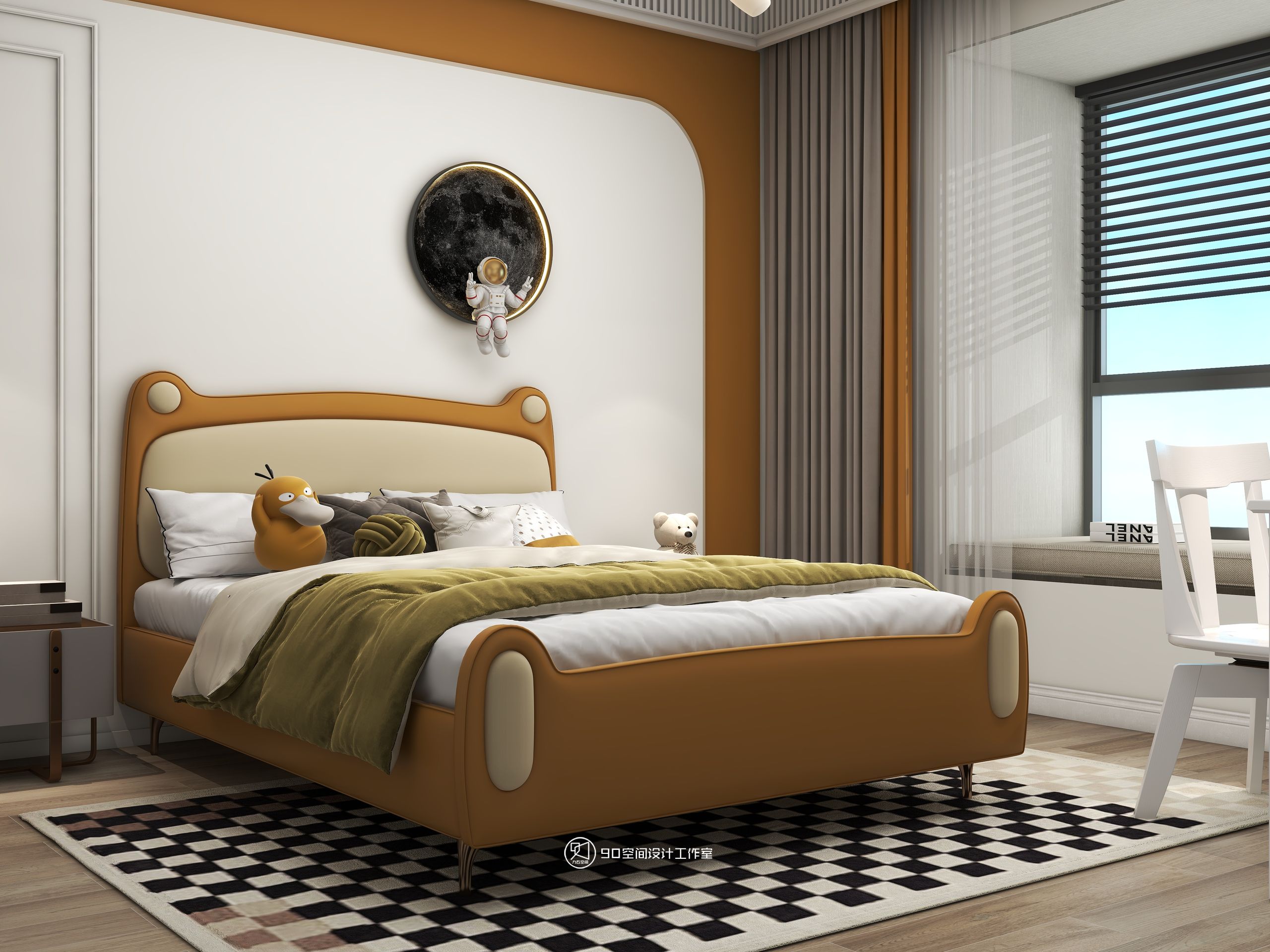 125㎡法式风,寻找家中氛围感丨90空间设计-36