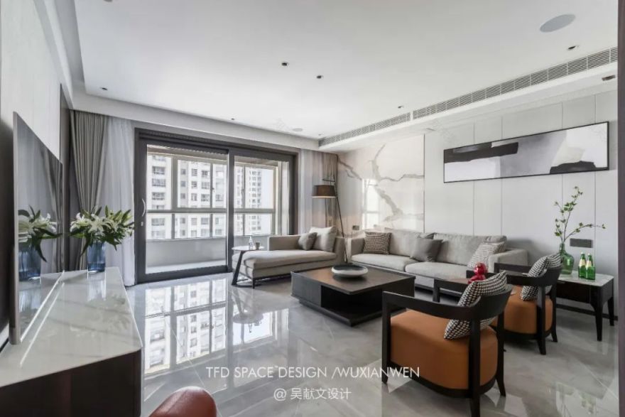 吴献文打造 220 平米现代理想家,感受生活质感-3