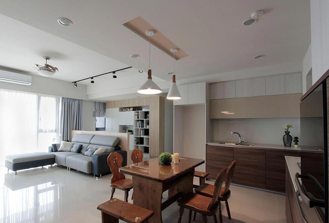 99㎡北欧风住宅  东风室内设计-7