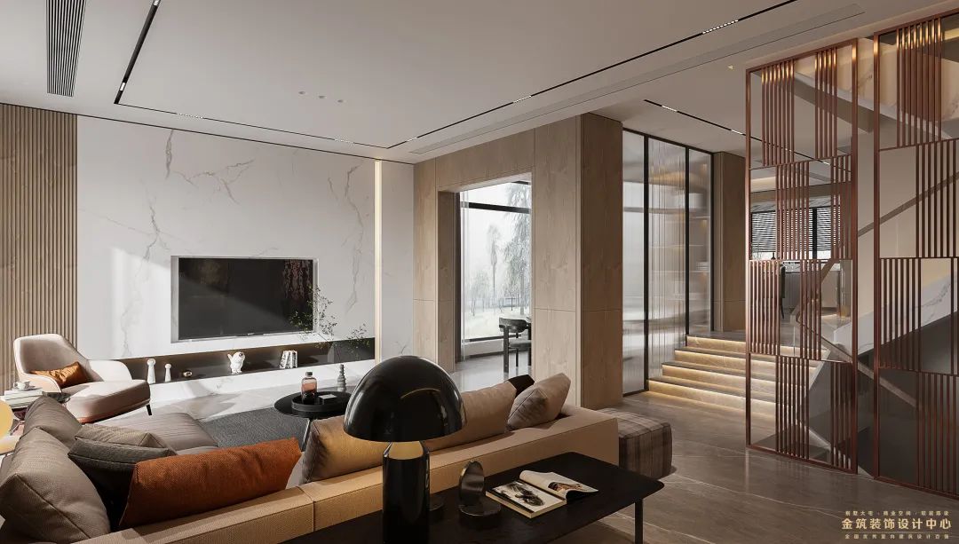 东方润园别墅 · 现代简约风格的自然归属丨金筑设计-8