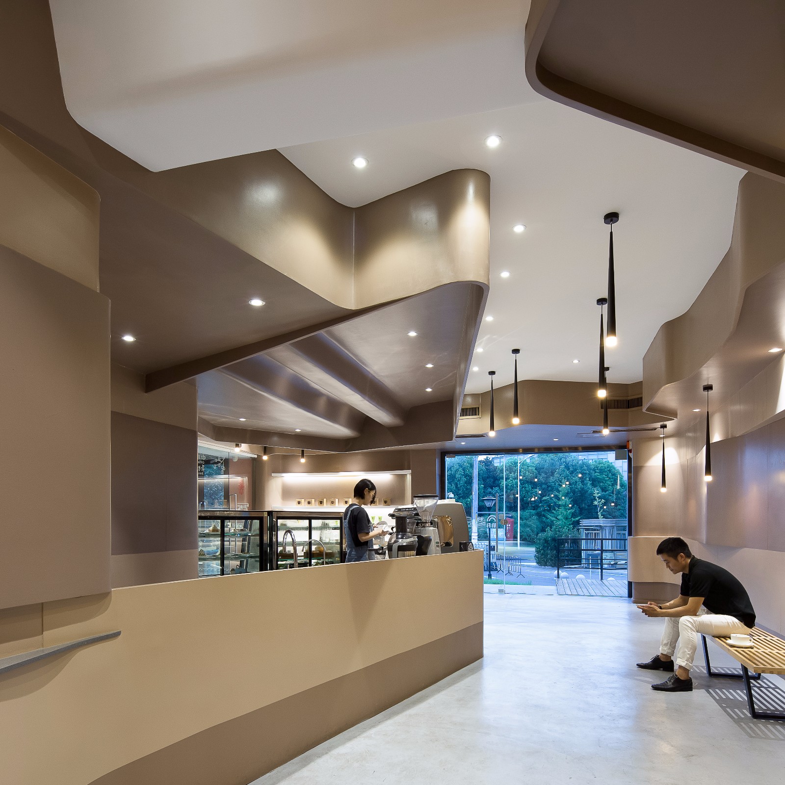 180㎡别止咖啡馆设计-16