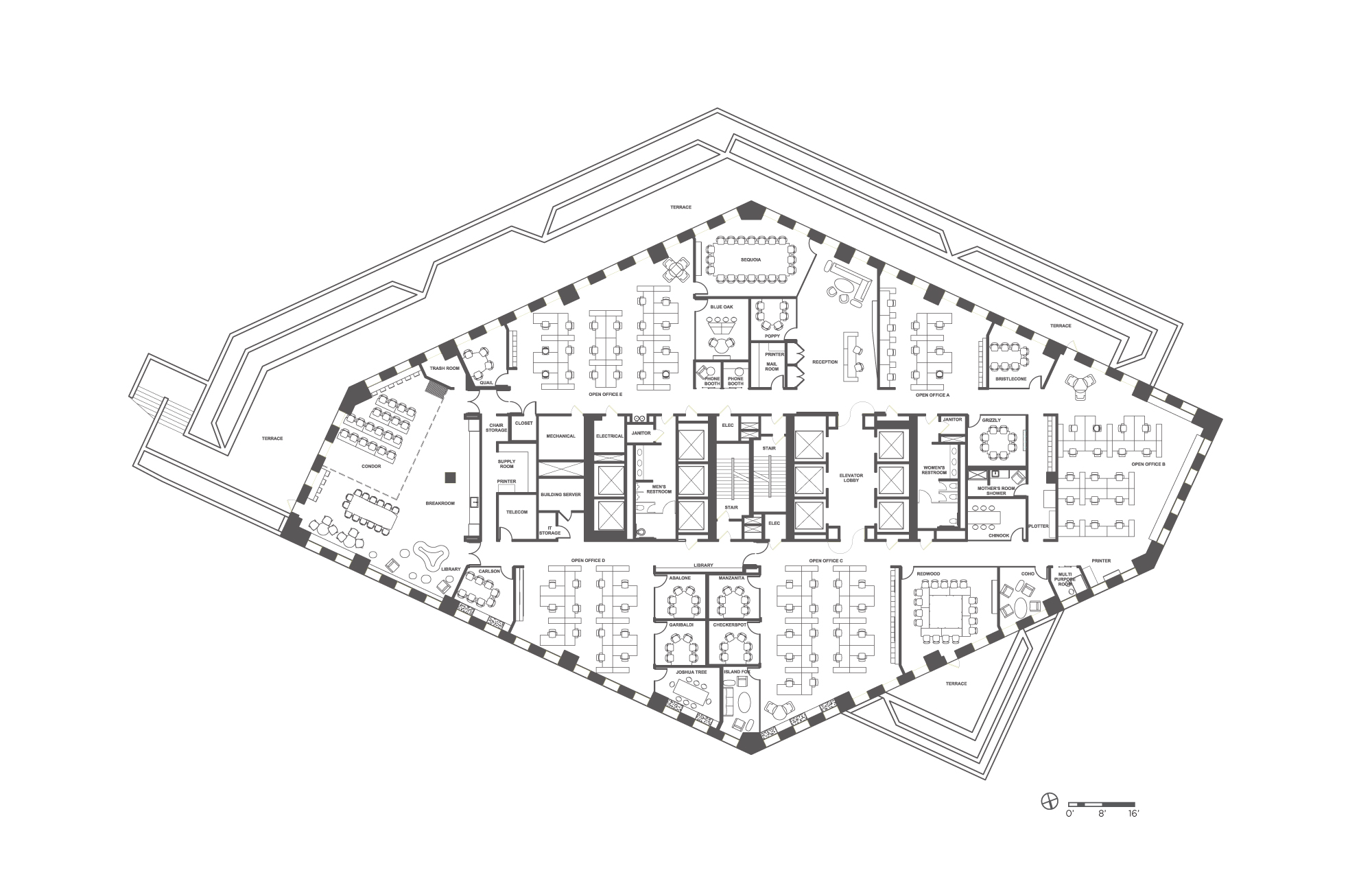 自然保护协会旧金山总部 | 环保理念的办公空间设计-23