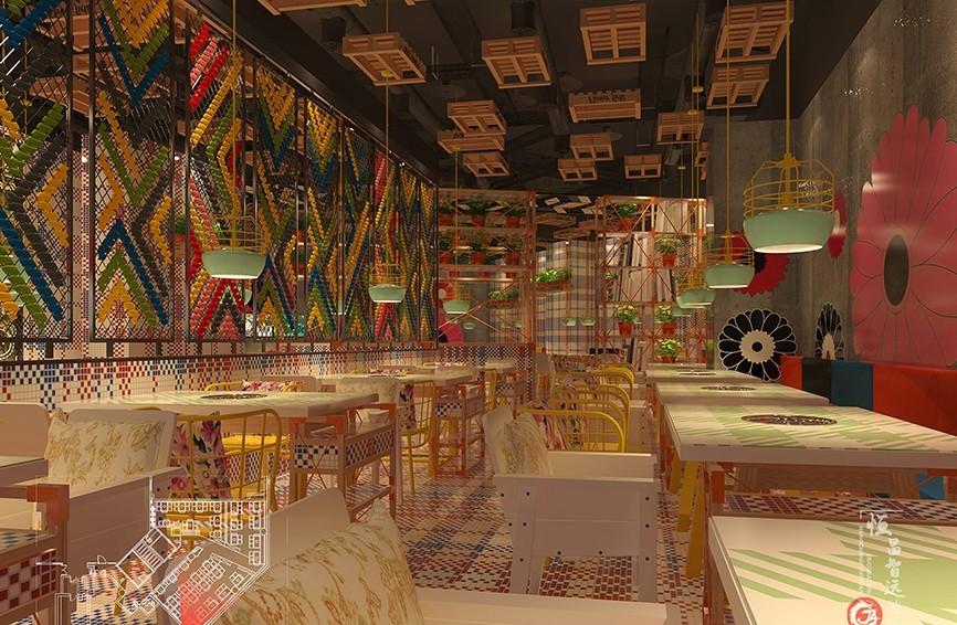 
花田煮潮牛火锅店设计案例 -5