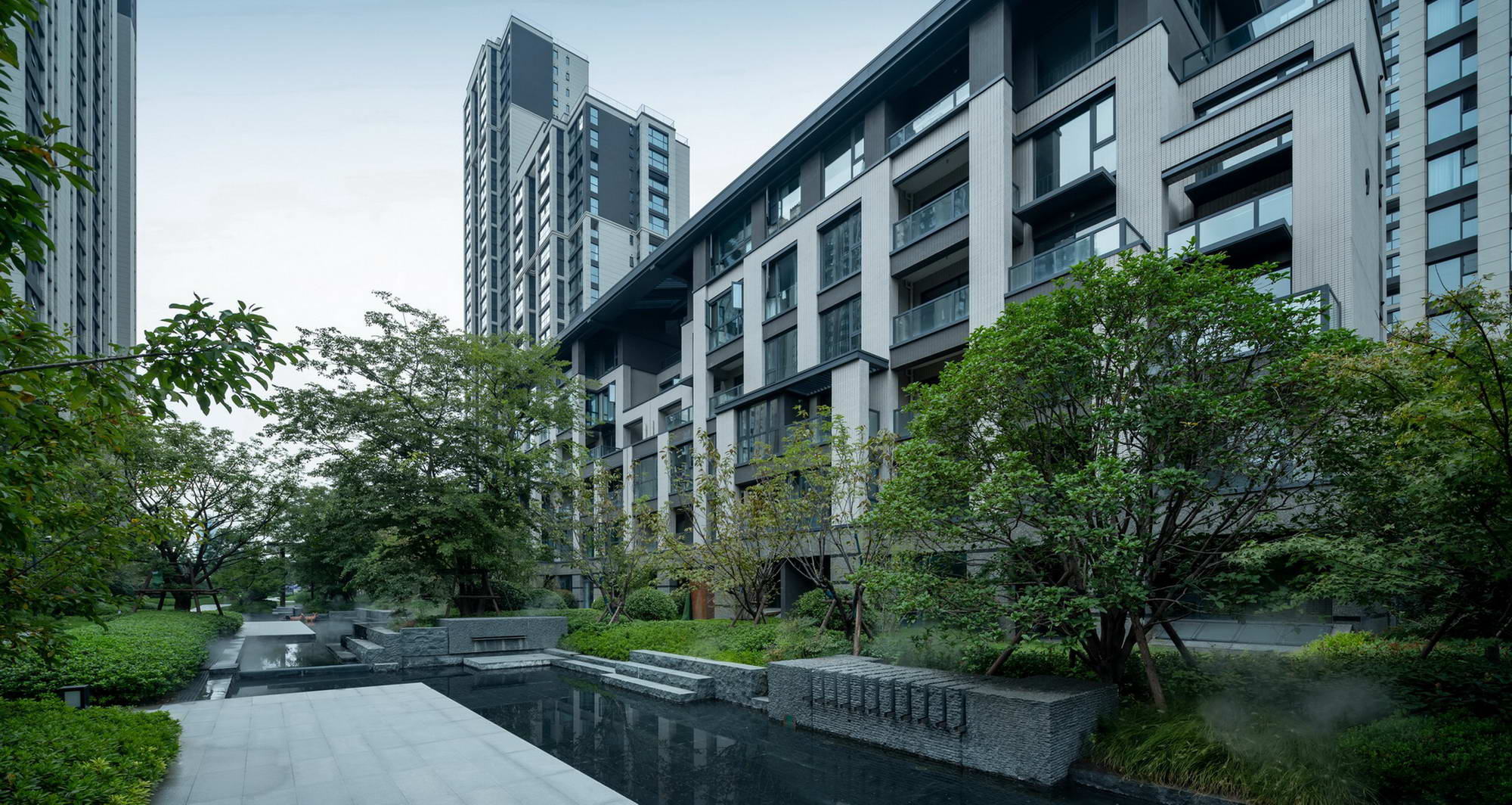 郑州永威城·观澜庭 | 公园社区中的生态景观设计-34