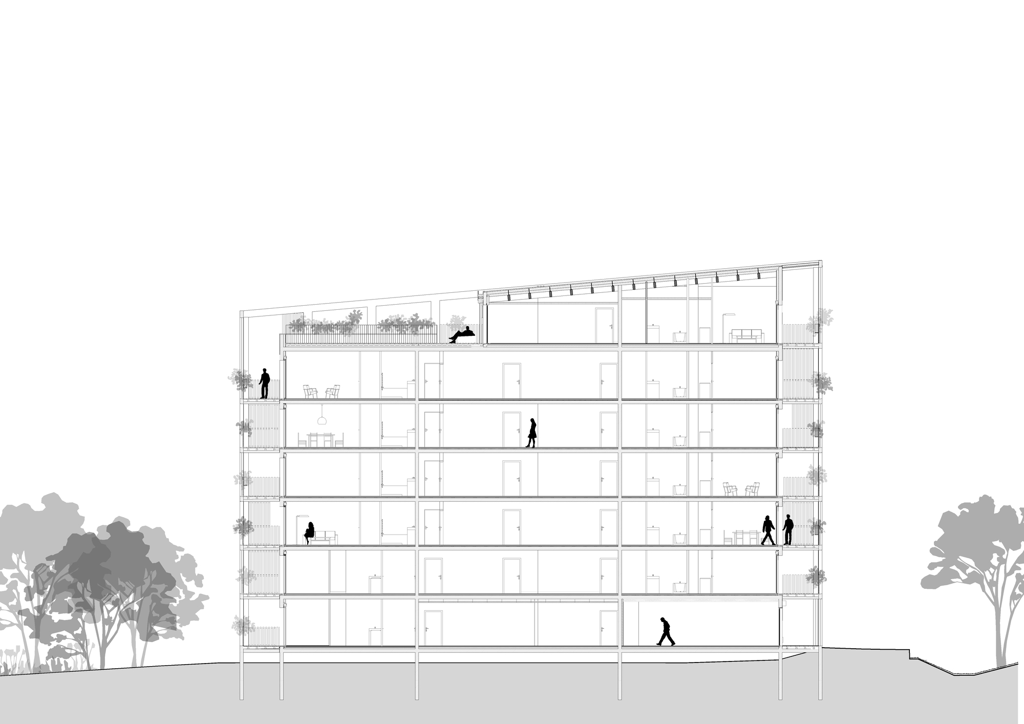 IllkirchGraffenstaden,Tectône 公寓丨法国-30