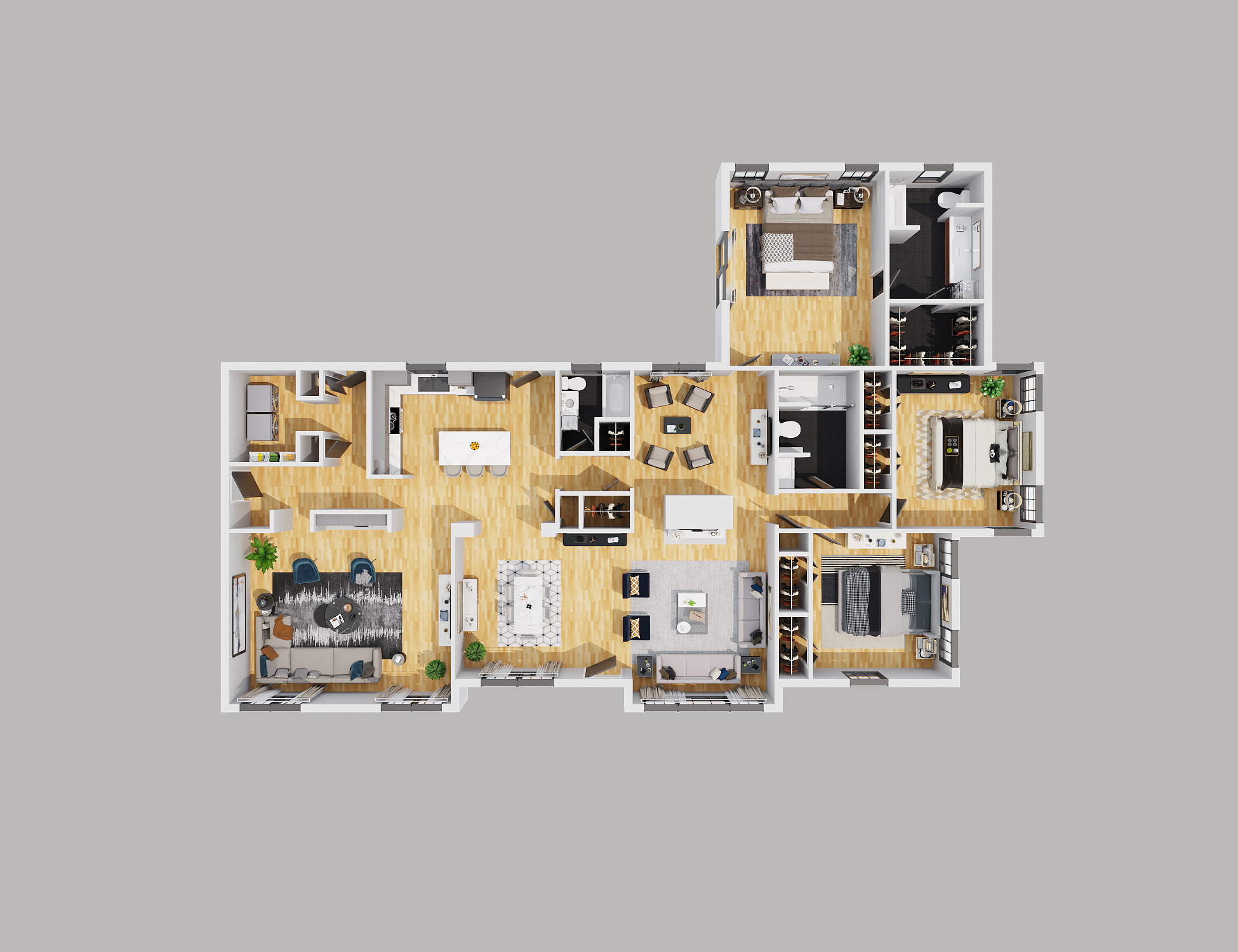 三维楼层平面图-1