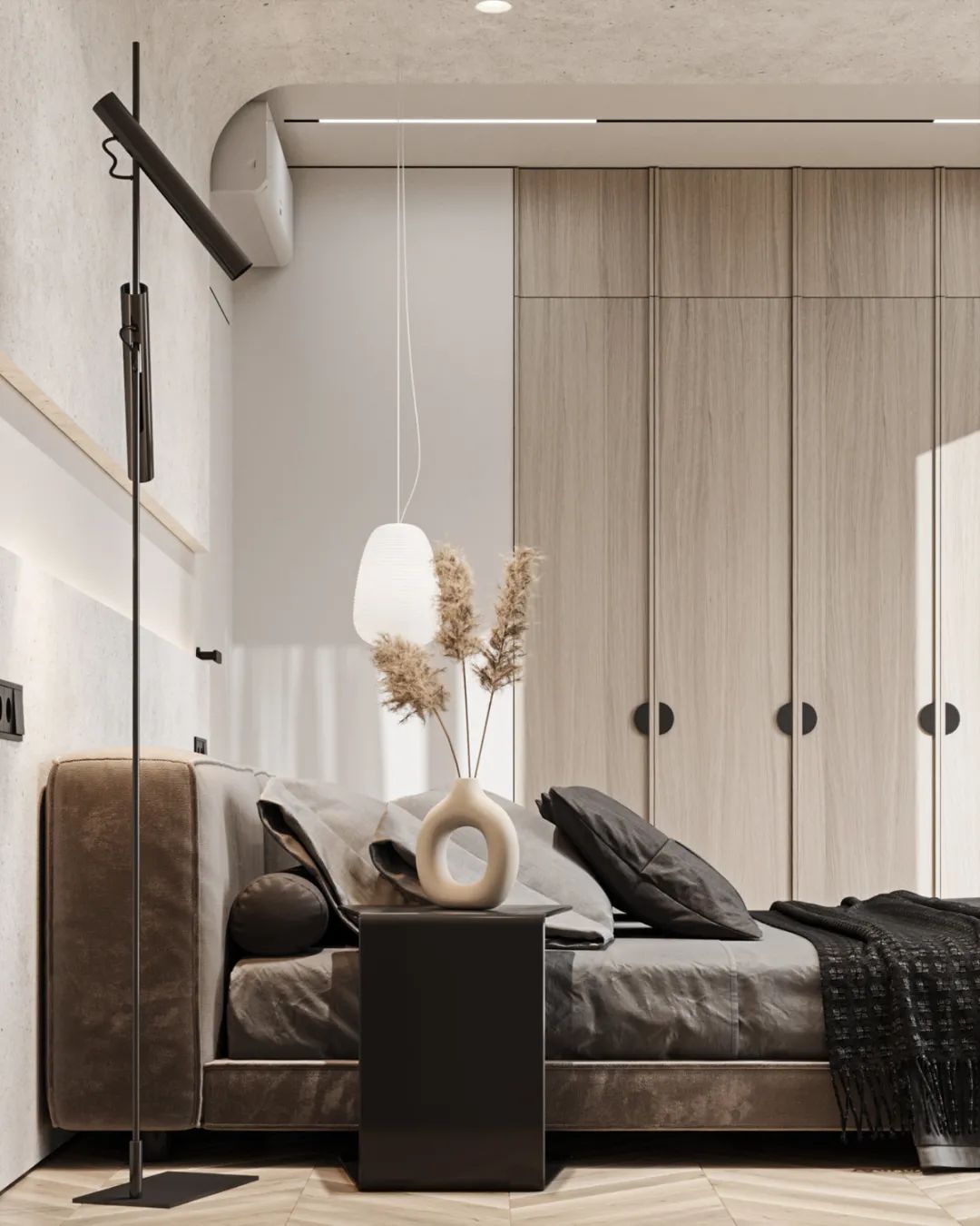 简约原木|艺术气息的三口之家丨Roman Lutsenko-37