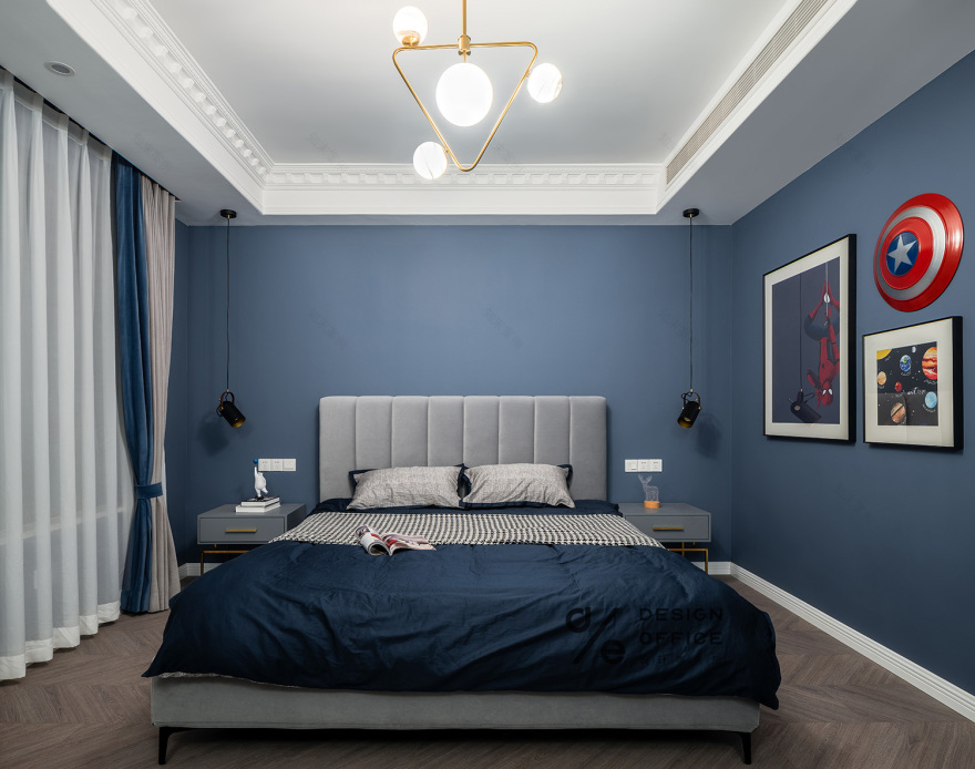 宝嘉花与山简约法式别墅设计丨中国重庆丨DE 设计师事务所,D.ART 软装服务机构-80