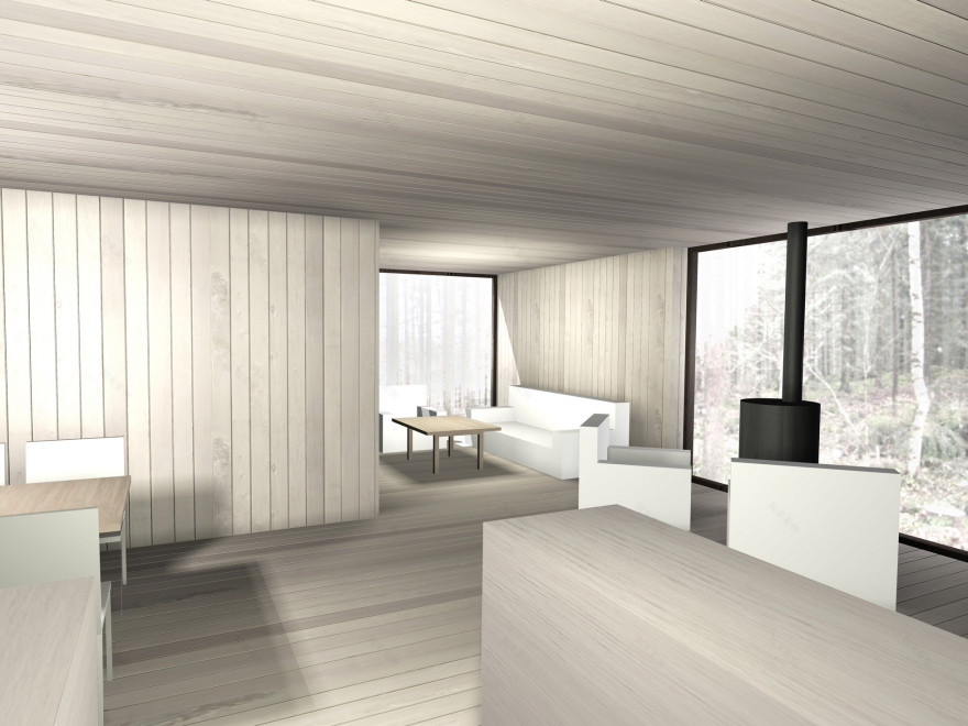 芬兰马蹄形岛屿四角别墅 | 可持续乡村生活典范-43