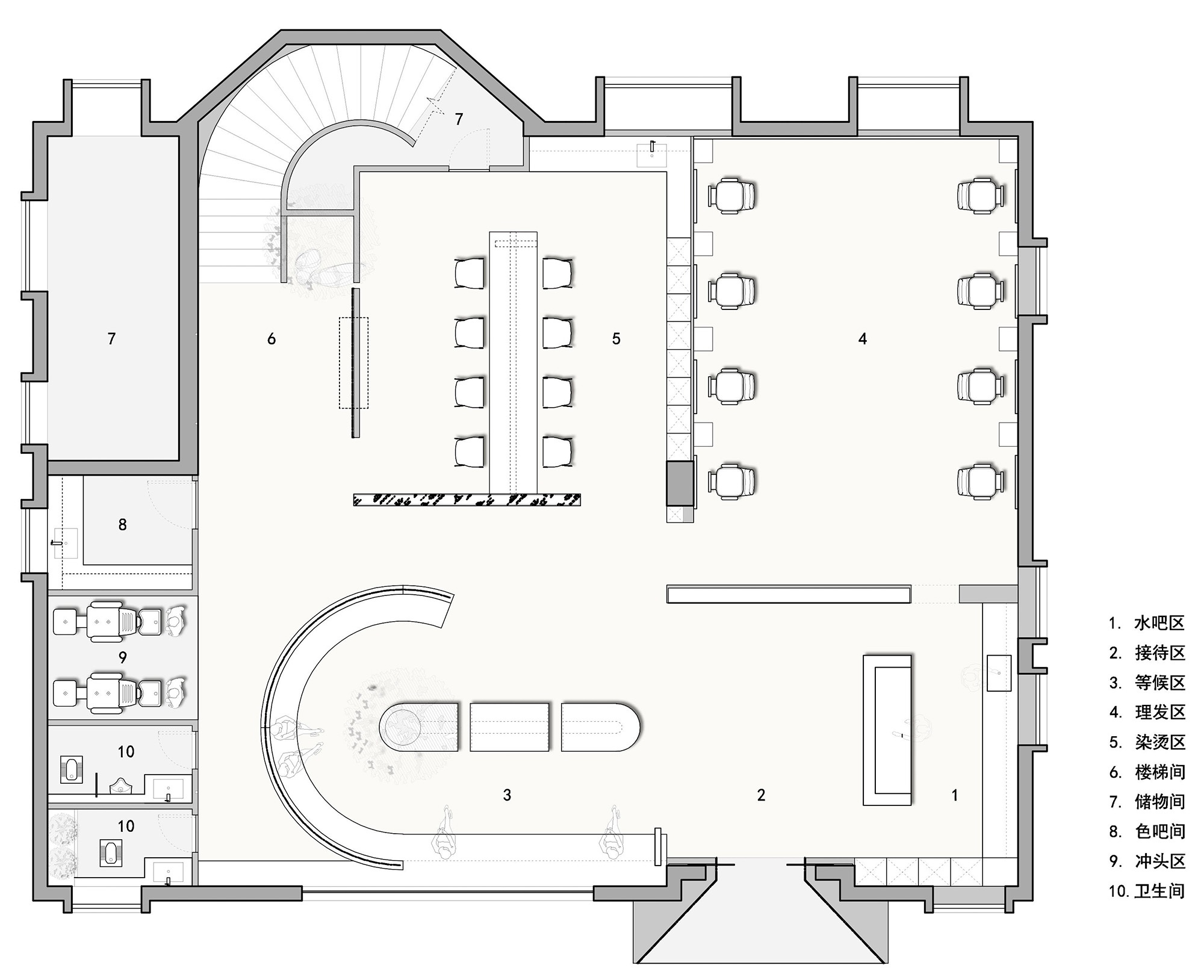 东尼·熙可造型（别墅店）丨中国汕头丨文因兀设计事务所-67