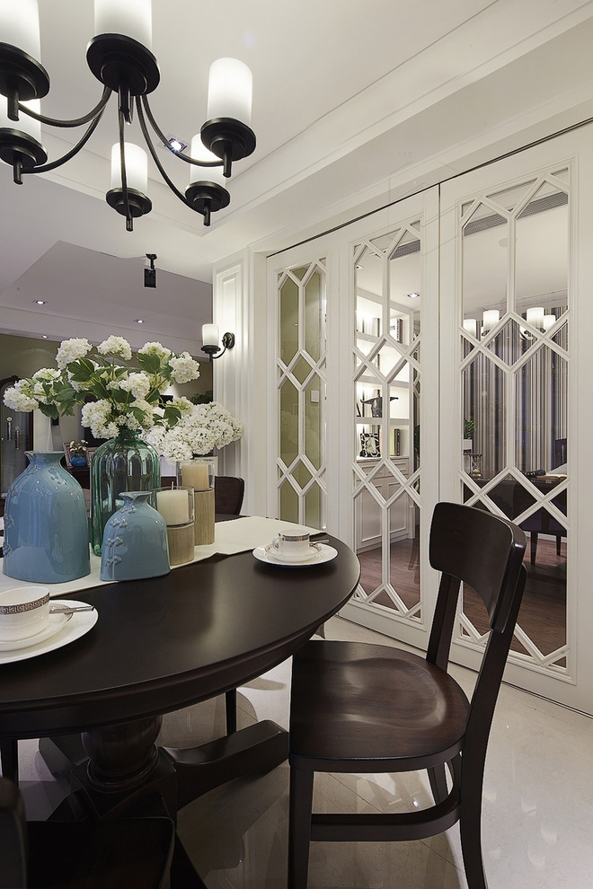 【上海实创装饰】控江新村128平美式混搭范儿老房改造-5