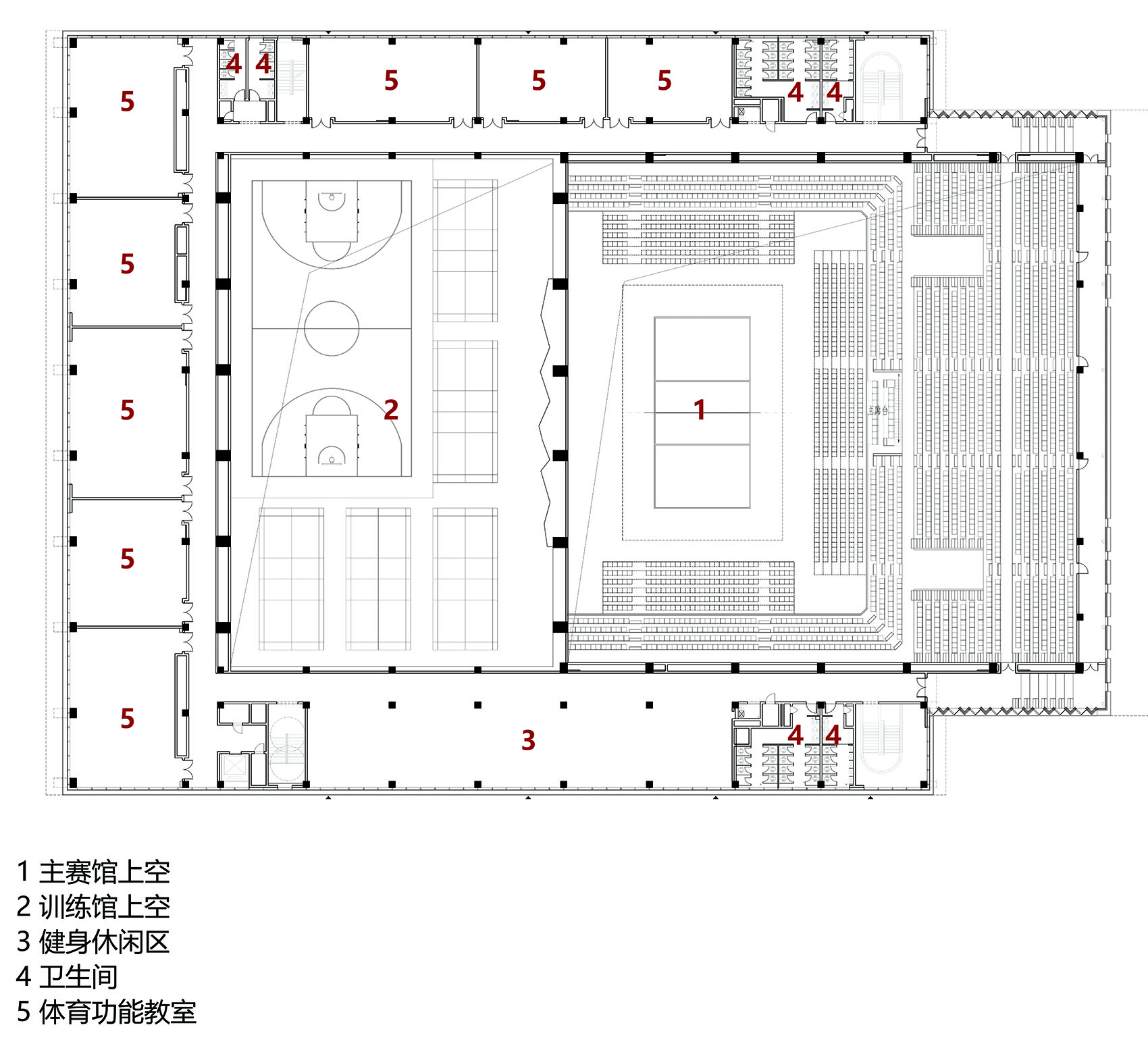 成都外国语学院宜宾校区综合体育馆丨中国宜宾丨同济大学建筑设计研究院（集团）有限公司-130