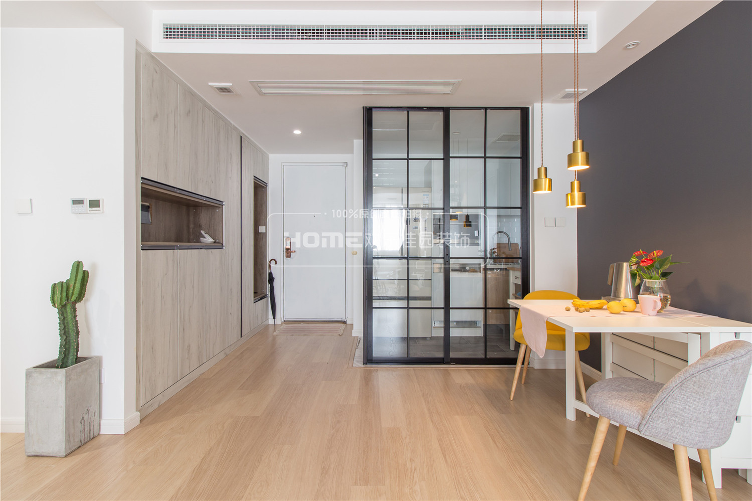 90 平米现代北欧混搭，打造极简生活空间-37