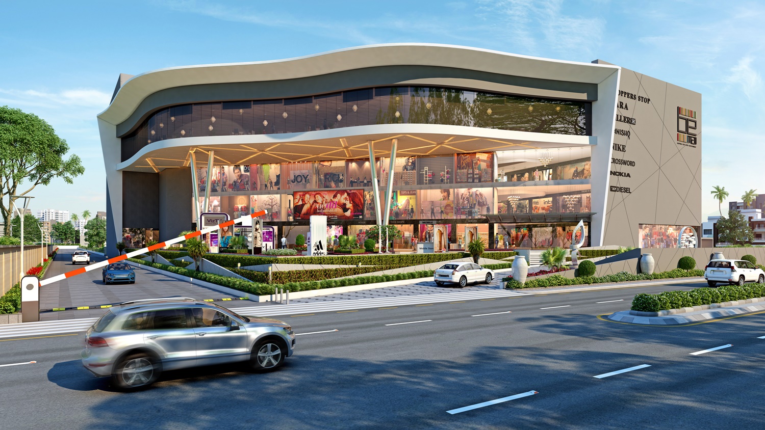 3D 建筑设计师打造的多功能商业空间-15