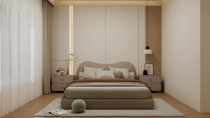 《天河·奶油絮语》治愈系家居全案设计丨中国广州丨广州市至雅设计装饰工程有限公司-66