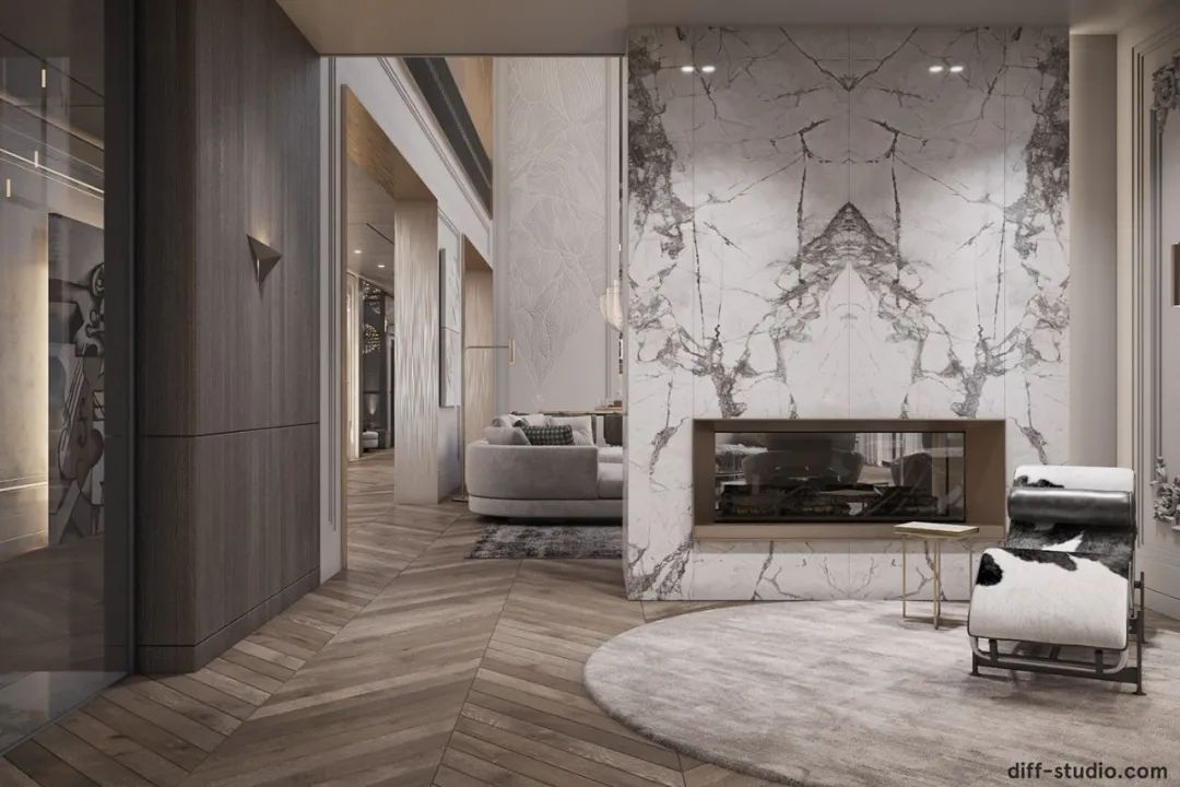 乌克兰基辅 1600㎡新古典奢华大宅丨Diff.Studio-21