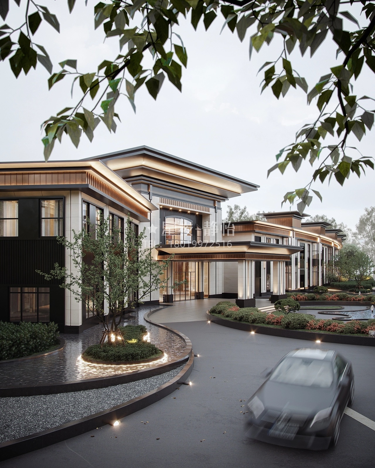 高端室外售楼部效果案例-4