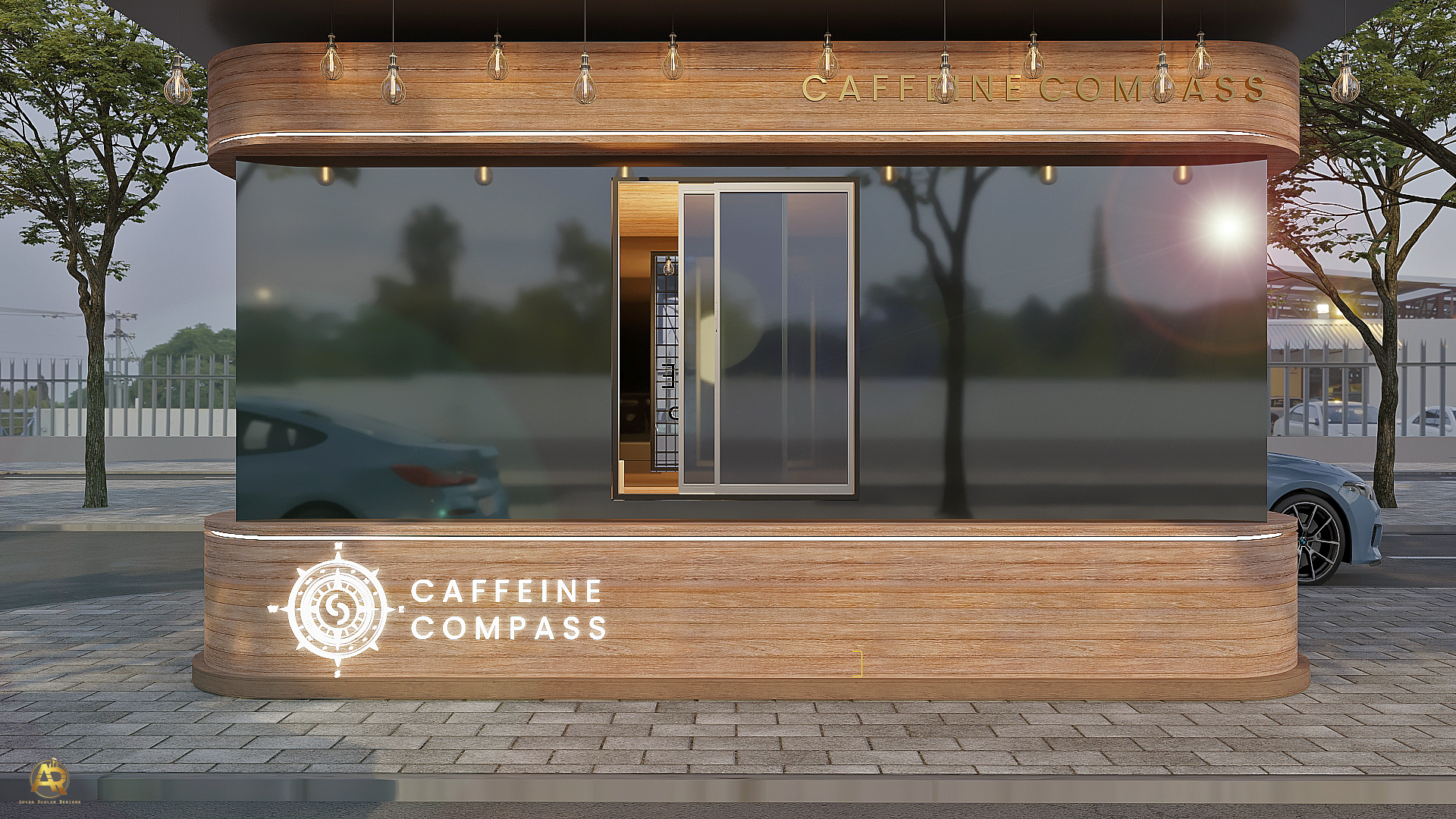 Caffeine Compass Drive Thru 咖啡店丨沙特阿拉伯丨Amira Raslan-6