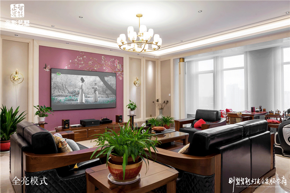 光影诗篇 | 新中式 400 平米大平层智能设计案例-37