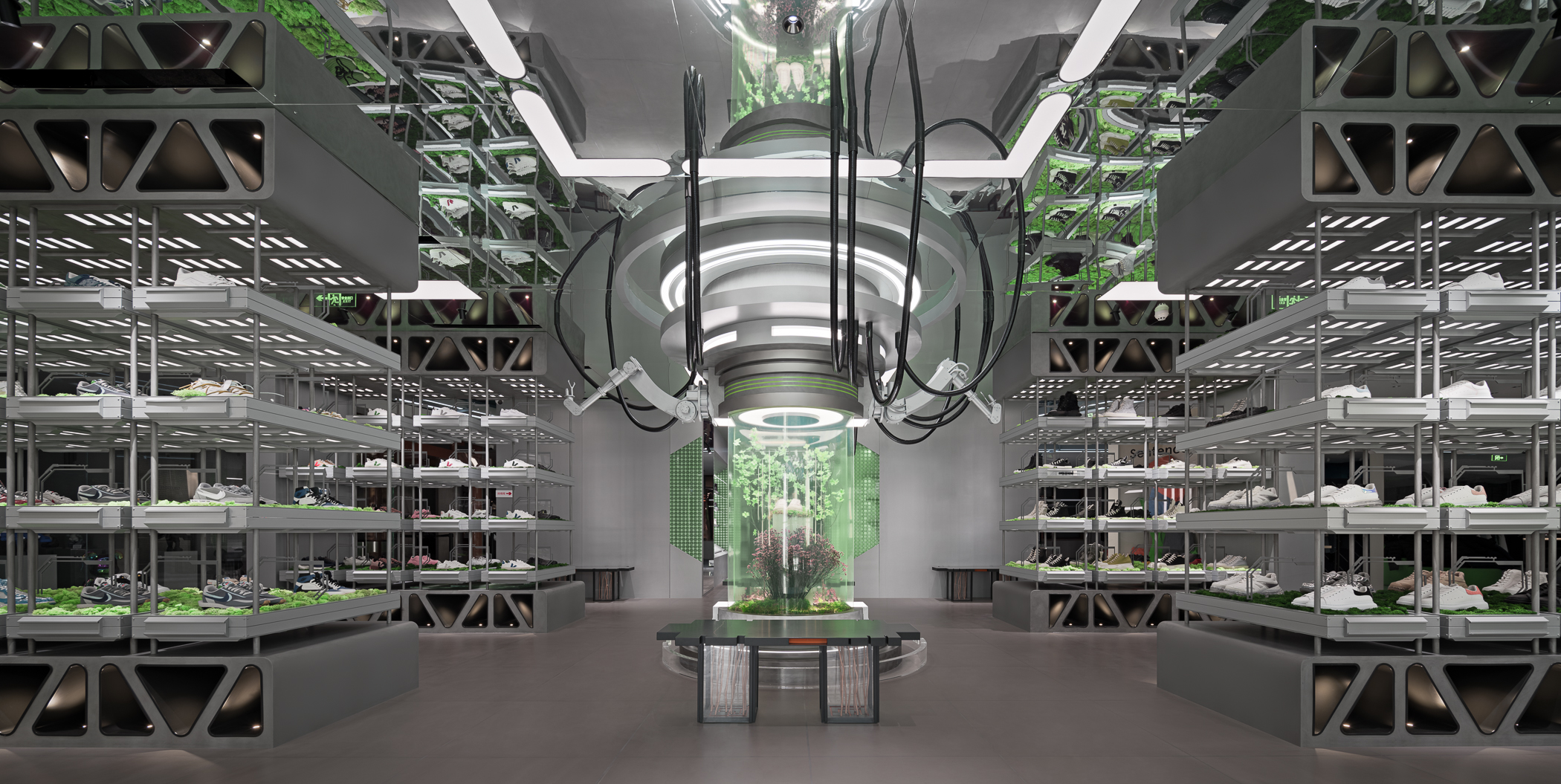 Dong'an Lu·emporium 的“未来实验室”鞋店-16