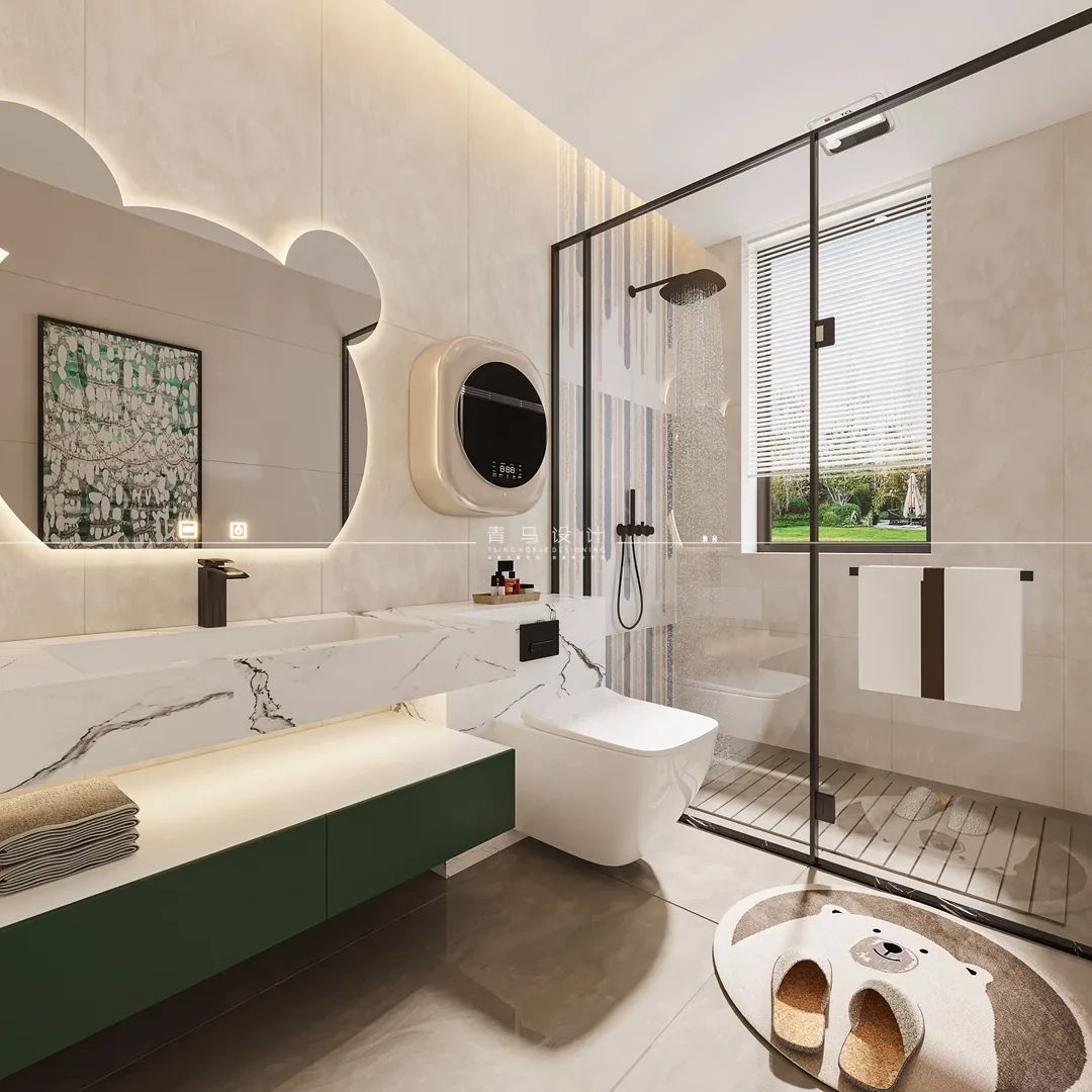 《雁鸣墅语》现代轻奢联排别墅丨青马别墅设计-40