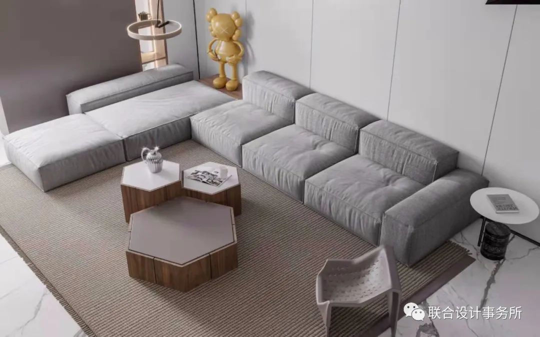 黑白灰的极简艺术空间-17