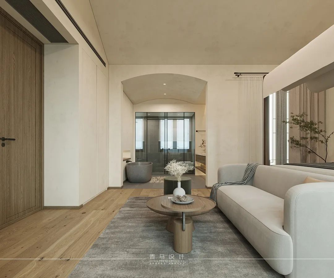 融创揽月府·赵志远设计·现代侘寂风格·380㎡合院丨青马别墅空间设计-81