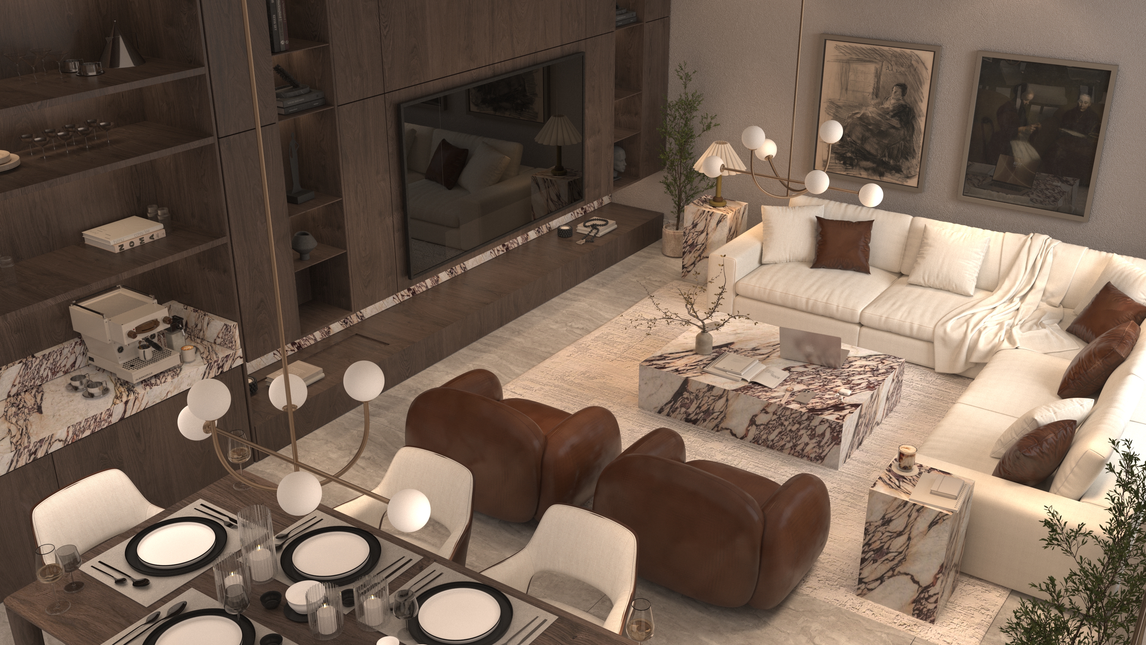 Al Qahtani Livingroom & Dinning, Saudi Arabia.-6