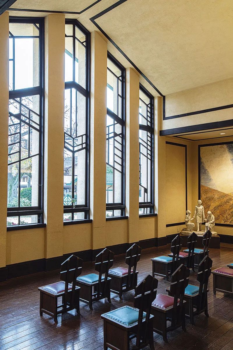 自由学园明日馆丨日本东京丨弗兰克·劳埃德·赖特,远藤新-28