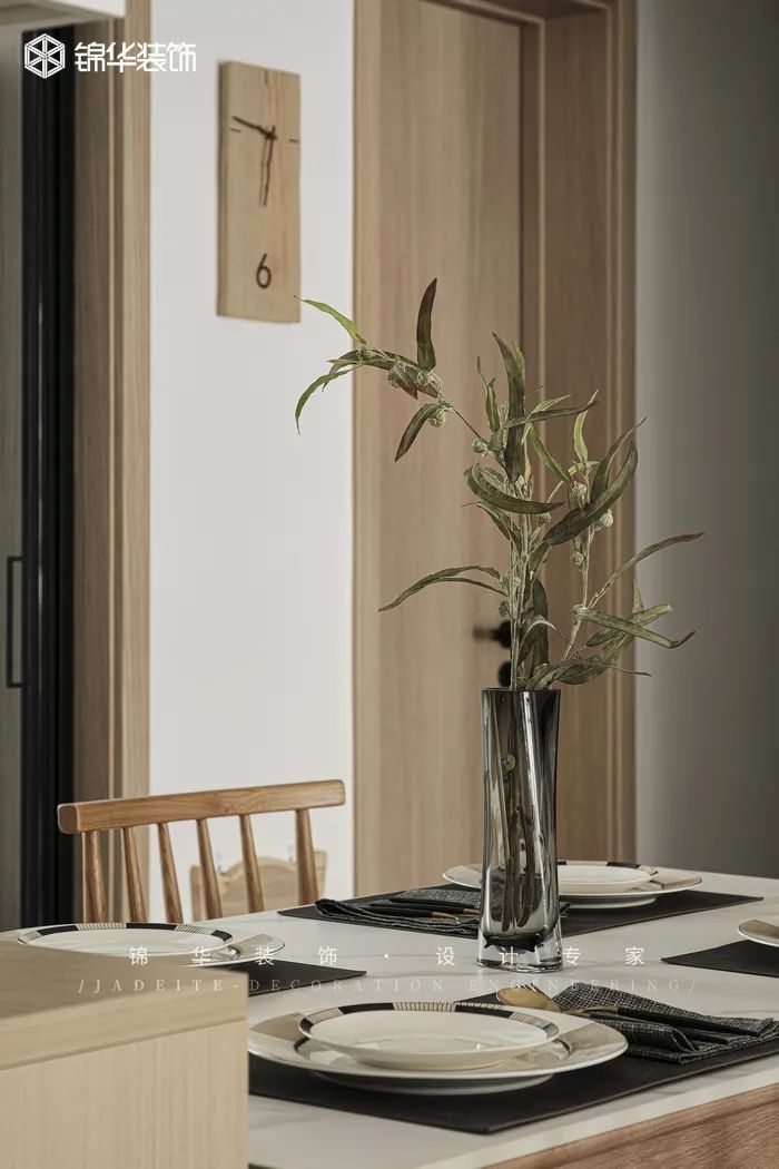 99㎡极简木质空间丨锦华装饰-35