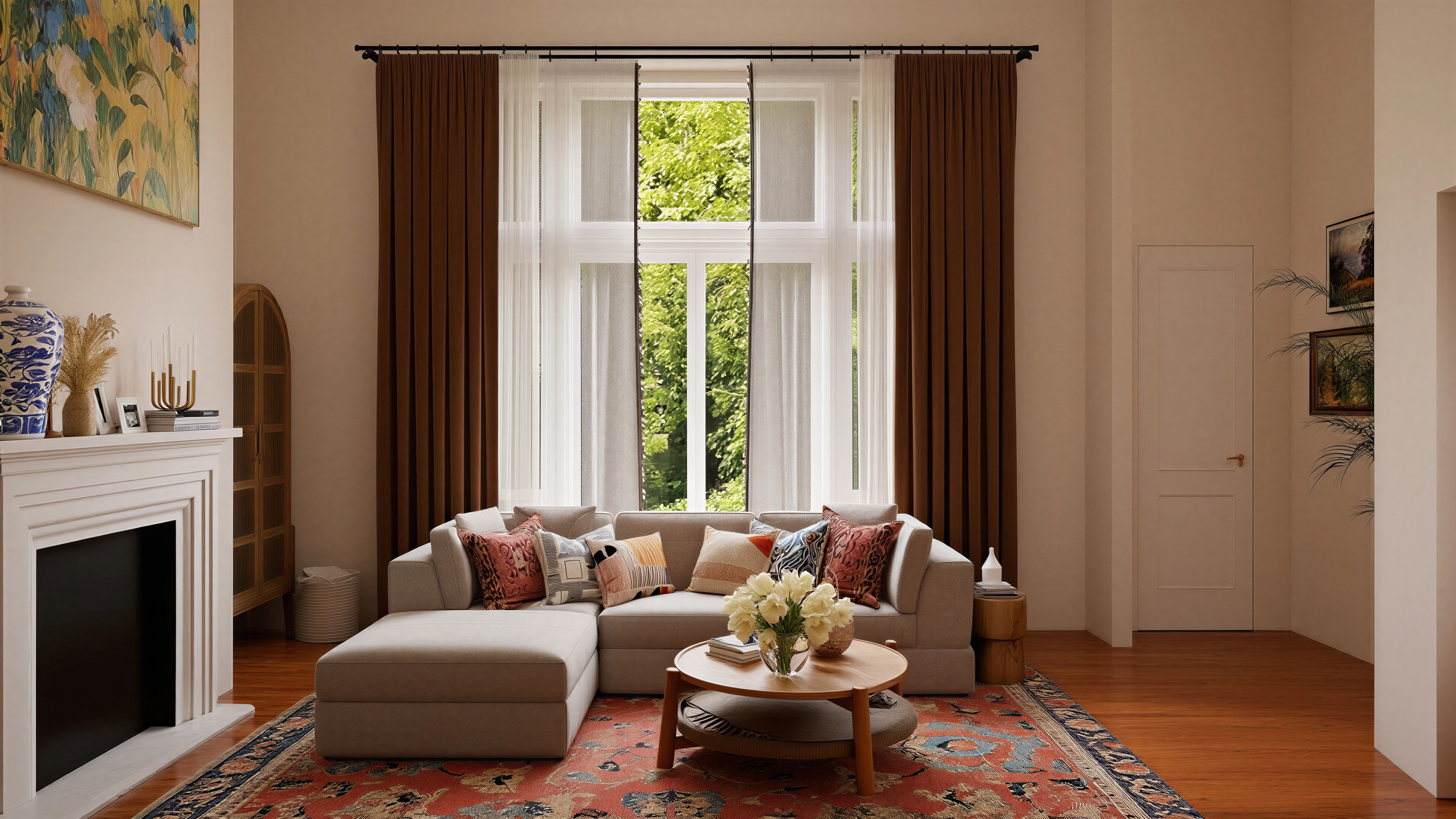 Warm Transitional | Living Room-5