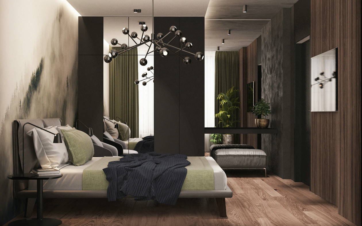 乌克兰 88㎡奥博隆公寓，现代简约设计-24