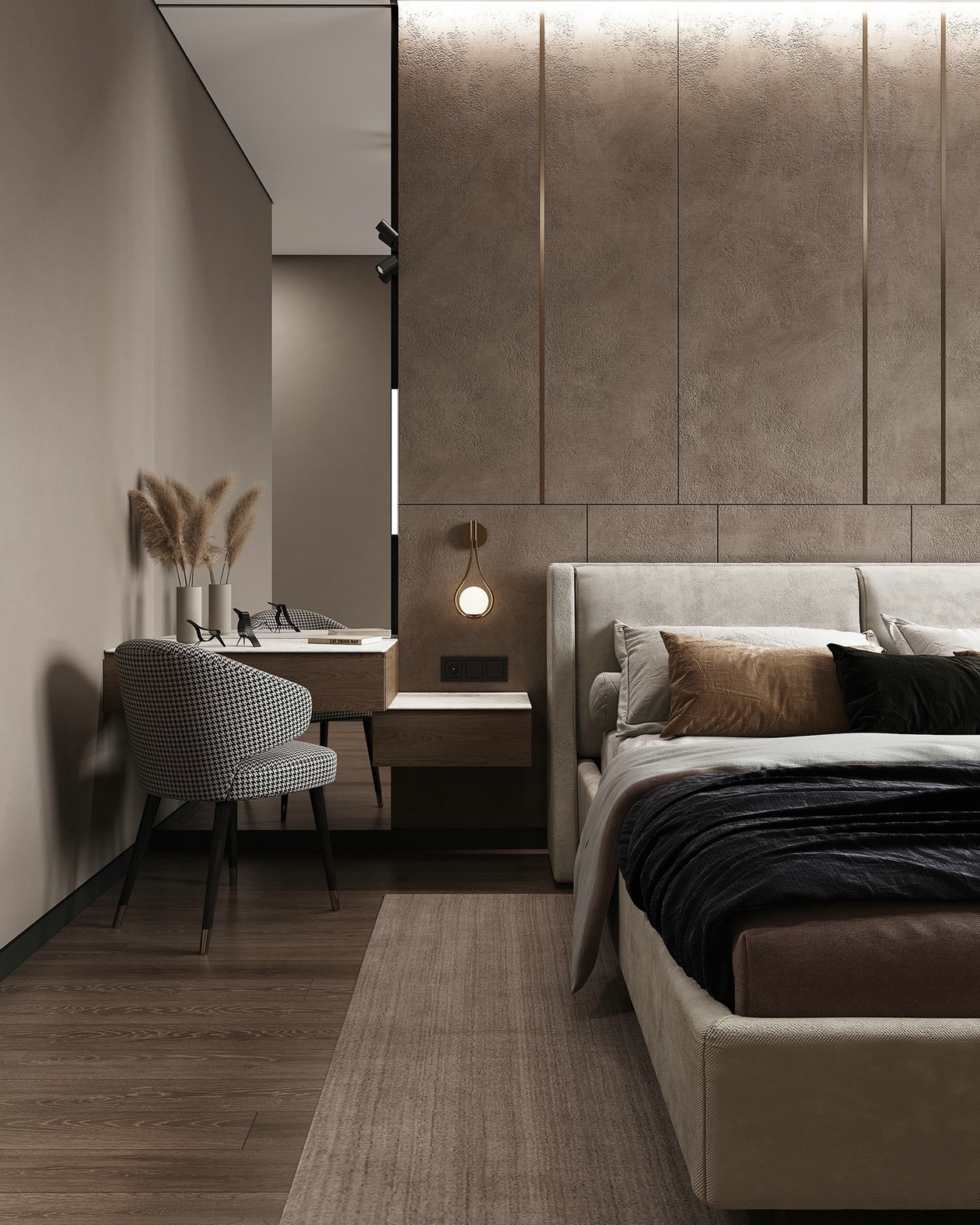 93㎡ 优雅、耐看、灰色系公寓-8