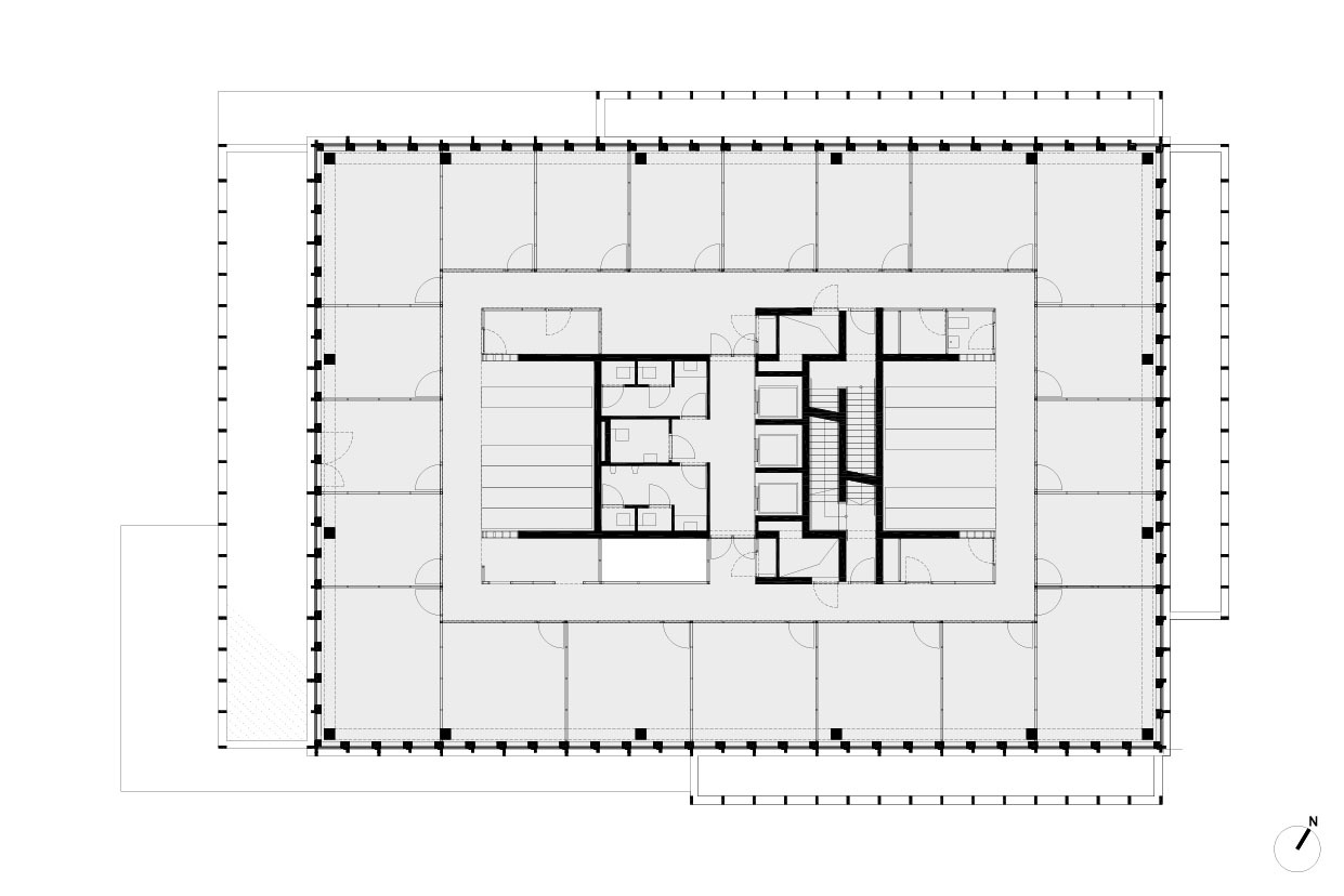 比利时 IOK 总部办公建筑，木质模块化立面展现优雅节奏-20