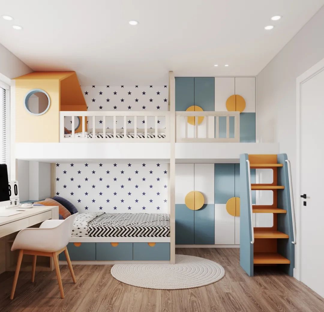 50 个现代儿童房设计案例-24
