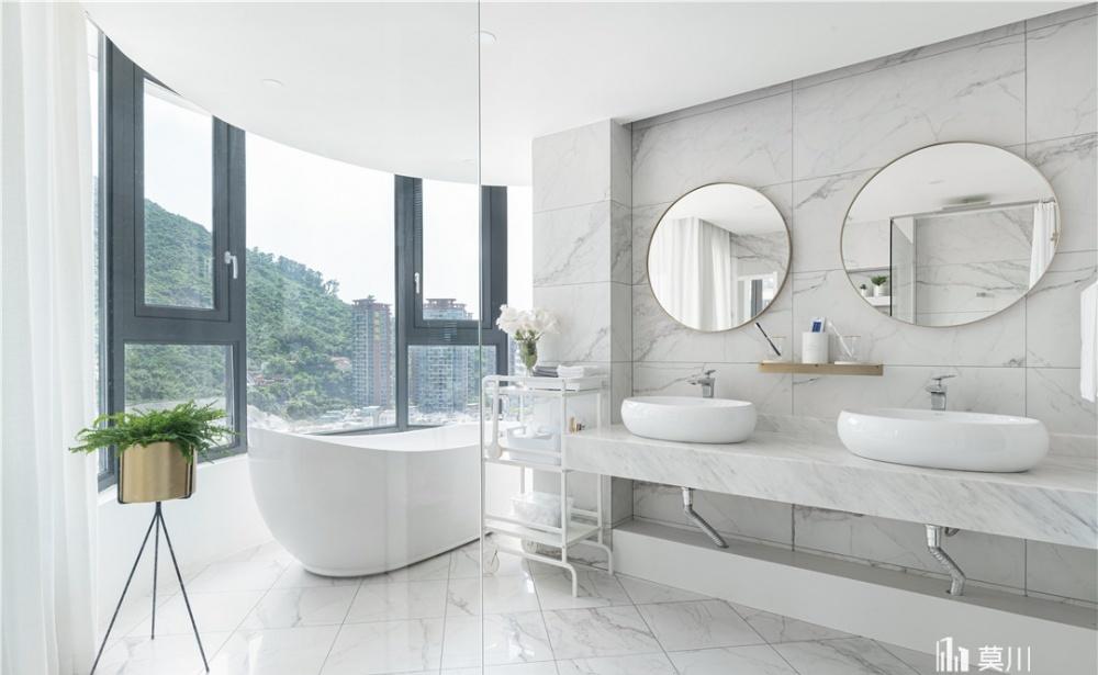 莫川设计丨平层北欧风 | 简约黑白灰,致敬悠闲生活-32