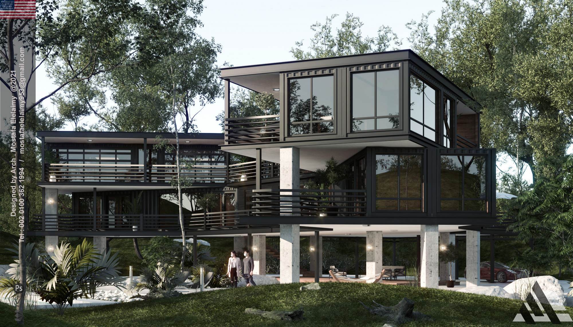 海运集装箱房屋丨美国丨MOSTAFA ELELAIMY-3