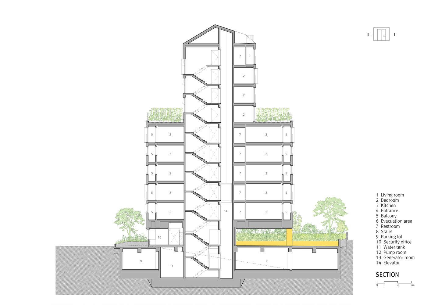 韩国黄脚住宅楼丨韩国首尔丨OALab-32