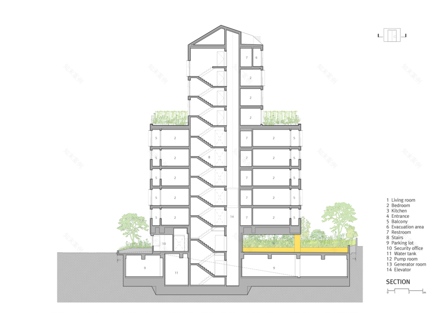 韩国黄脚住宅楼丨韩国首尔丨OALab-32